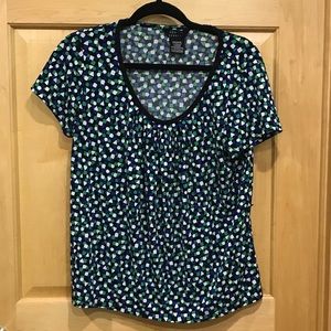 George Stretch short sleeve flowy top L-12/14